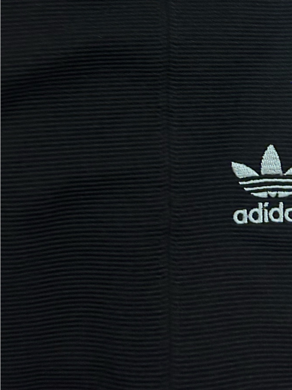 adidas Black Ribbed Joggers with White Side Stripes - Women’s Medium - Picture 8 of 10